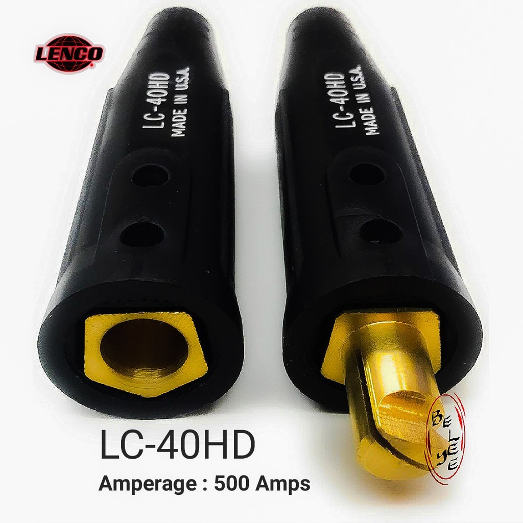 LENCO LC-40HD 500A Cable Connectors Set 05060 LENCO LC40HD
