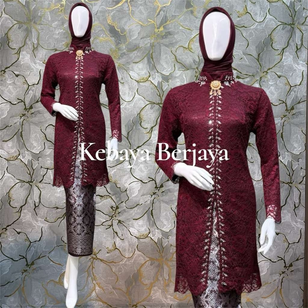 Atasan Tunik Brokat Busui//Atasan Kebaya Pesta//Atasan Kebaya Kondangan//Atasan Kebaya Brokat Mix Pa