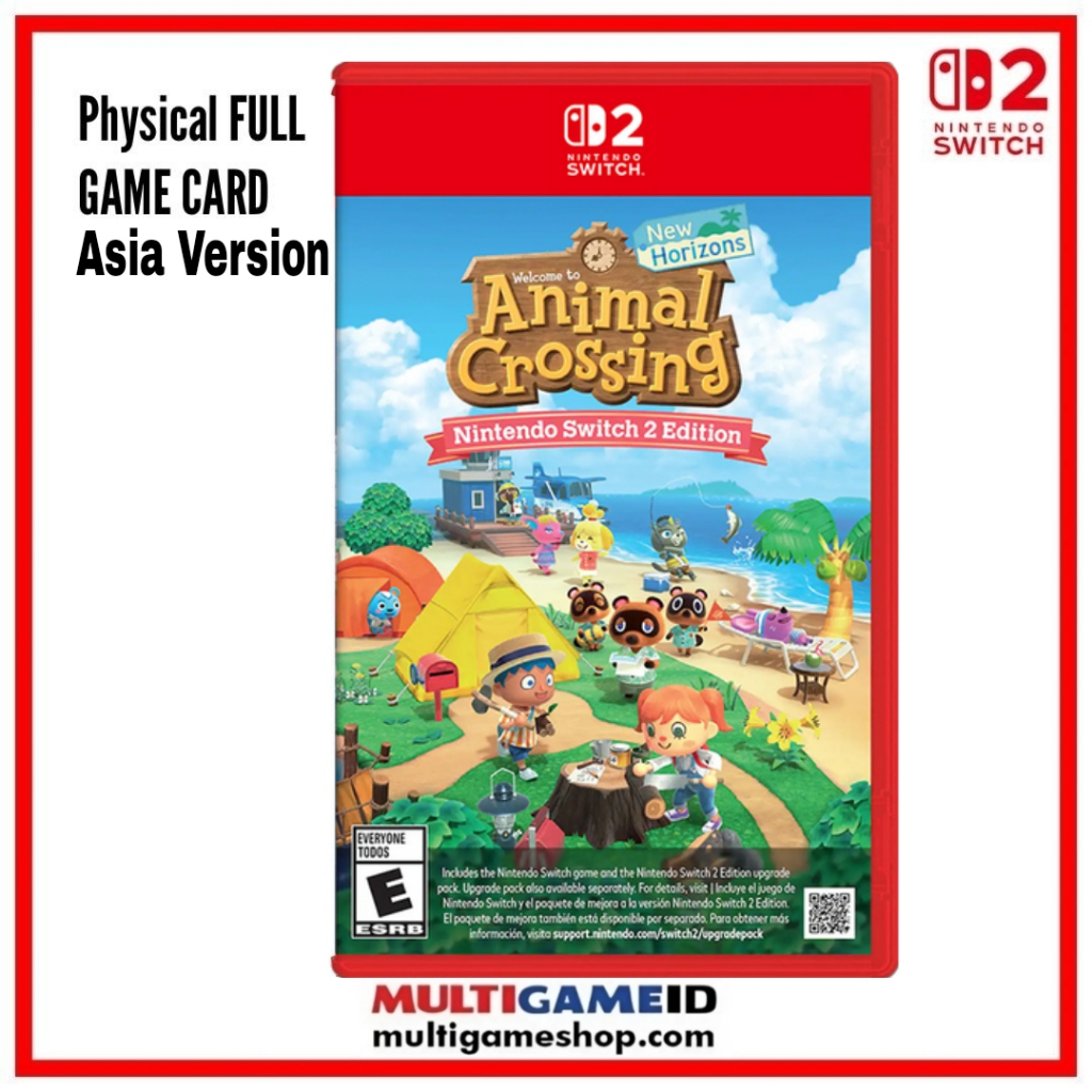 NS2 Nintendo Switch 2 Animal Crossing New Horizons Game Card English Asia Version