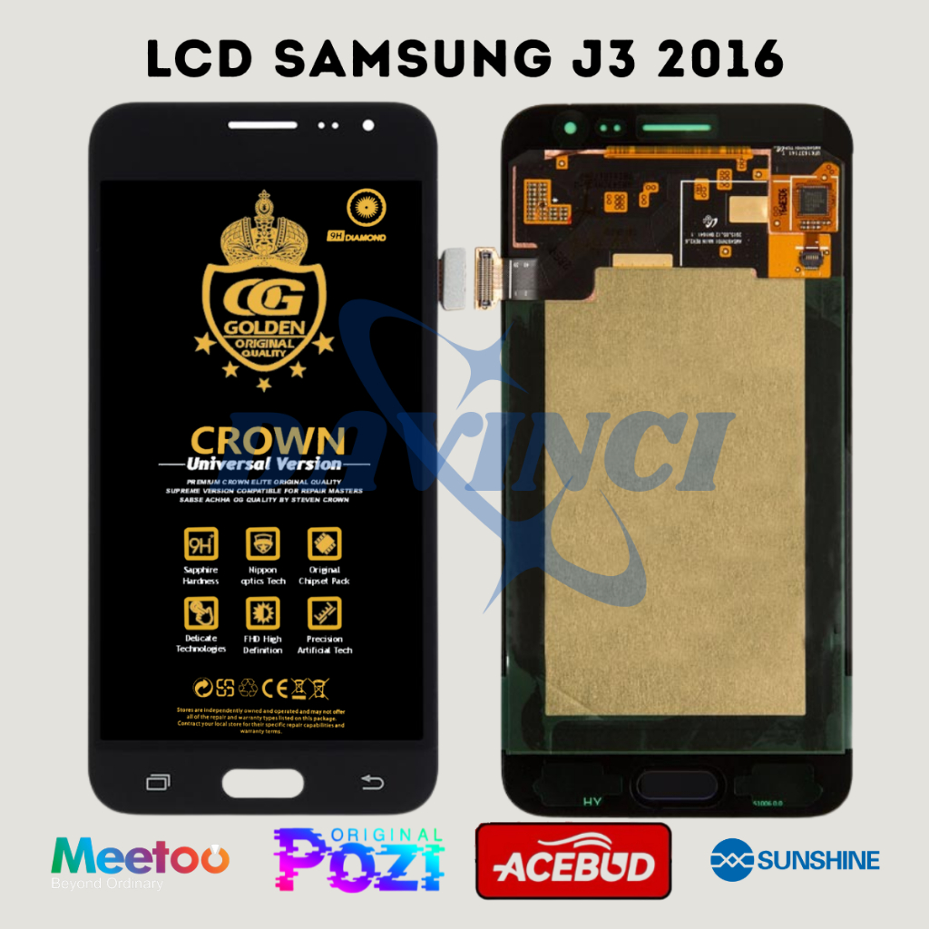 LCD SAMSUNG J3 2016 / (SAMSUNG GALAXY J3 2016) / J320 TOUCHSCREEN FULLSET COMPLETE ORIGINAL