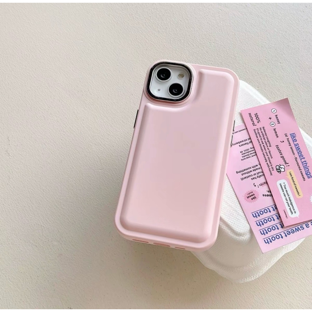 CASE FOR IPHONE XS PIPOPCASE SMILE ALPHABET & MACAROON SILVER PLATING CANDY PUFFER  (PRELOVED) MULUS