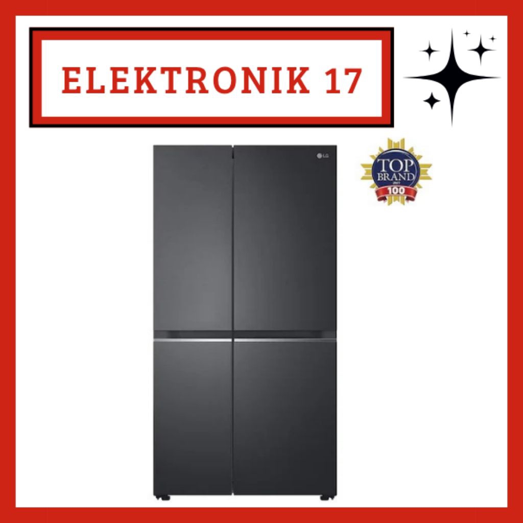 LG GCB257SQZL KULKAS SIDE BY SIDE 674 LITER SMART INVERTER LG GC B257SQZL GC-B257SQZL