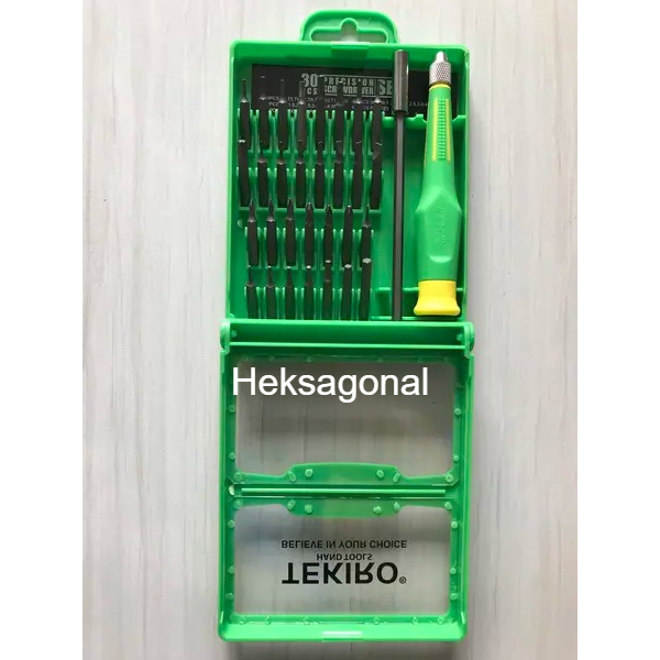 Tekiro obeng presisi set 30Pcs obeng jam HP laptop Balikpapan