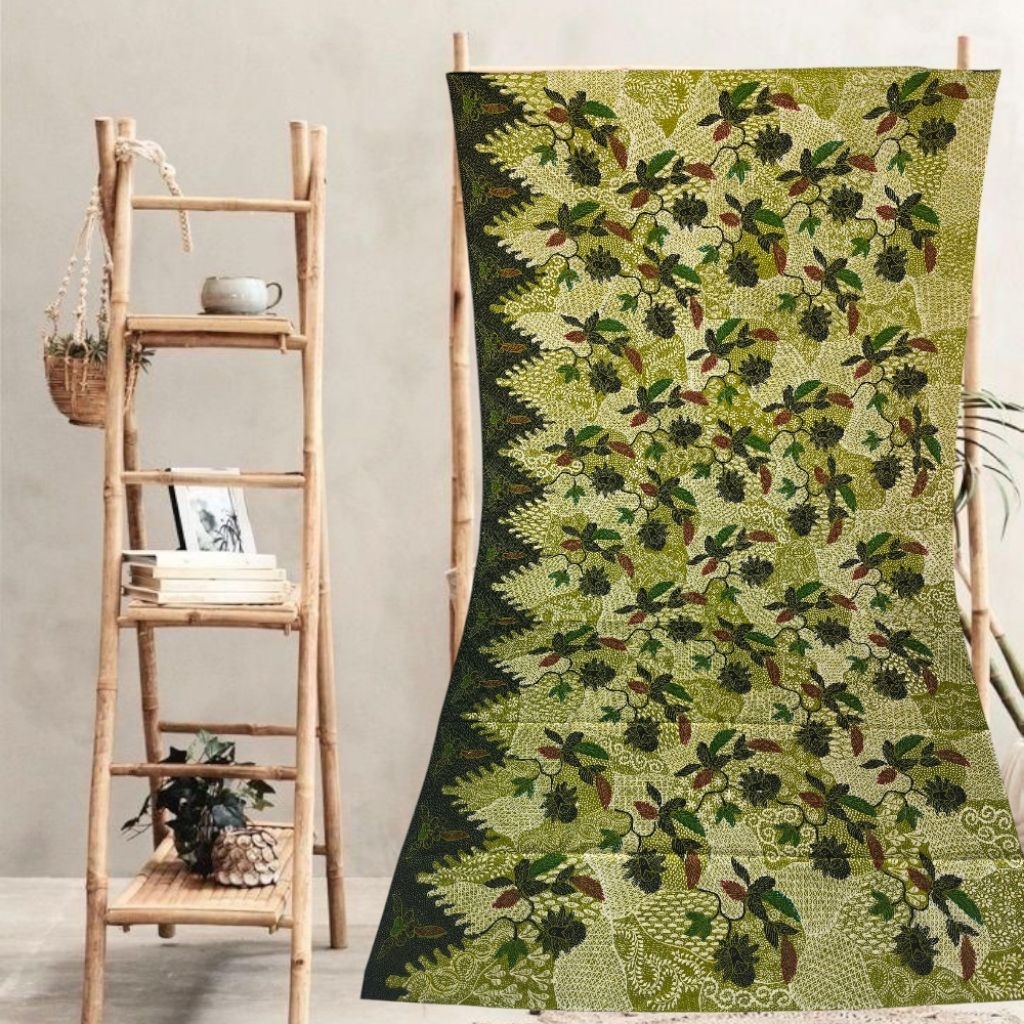 Kain Batik Tulis Madura warna hijau couple sovenir