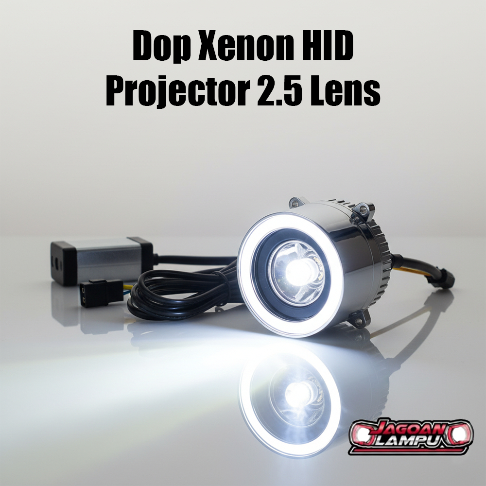 Dop Xenon HID Projector 2.5" Lens Light With Ballast A-White