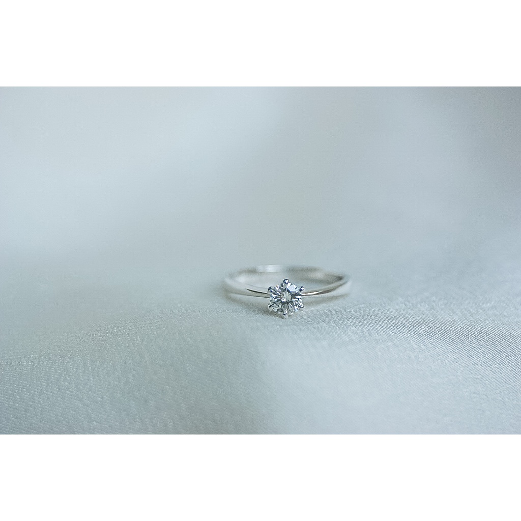 Cincin berlian wanita solitaire classic six prong - DMR00011 - KGdiamond