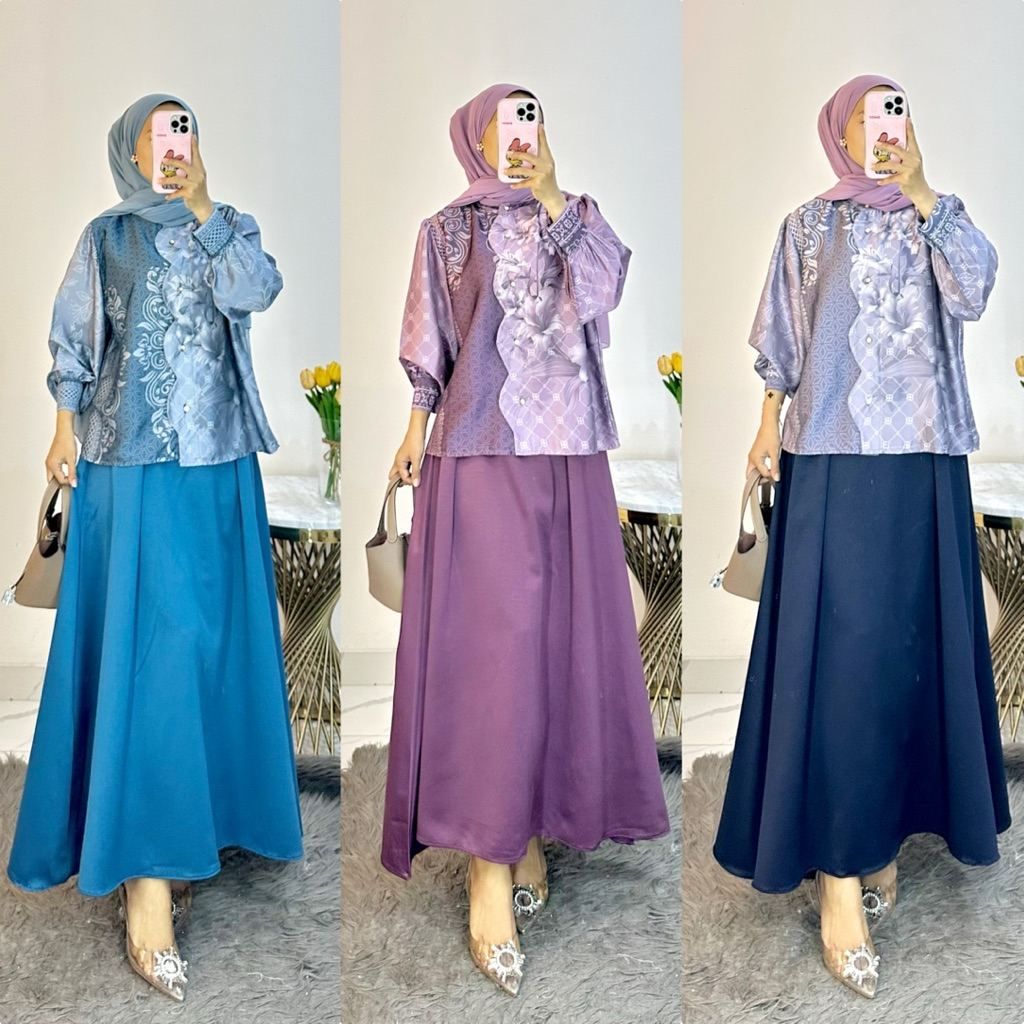 Set rok /pants silk armani print