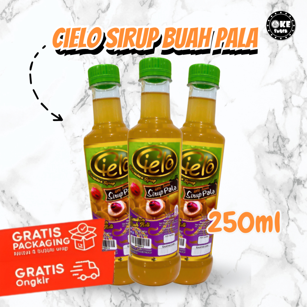 Cielo Sirup Buah Pala Botol 350ml