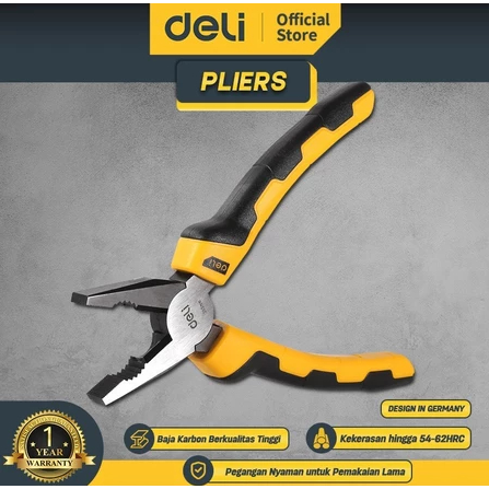 Deli Tang Kombinasi /Combination Plier 6 Inch EDL2006