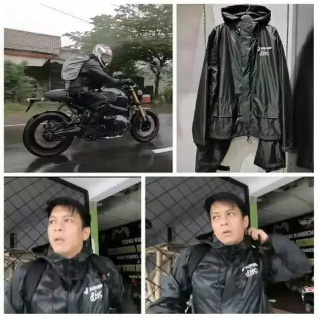 3second X FMC Jaket Ariel Jas Hujan Stelan Original