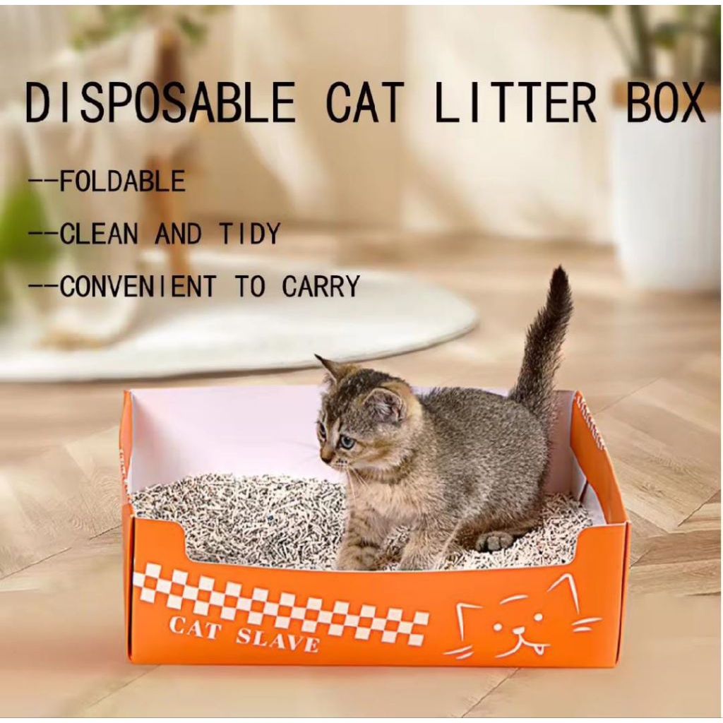 Box lipat Portable Cat - Box Pasir kucing portable