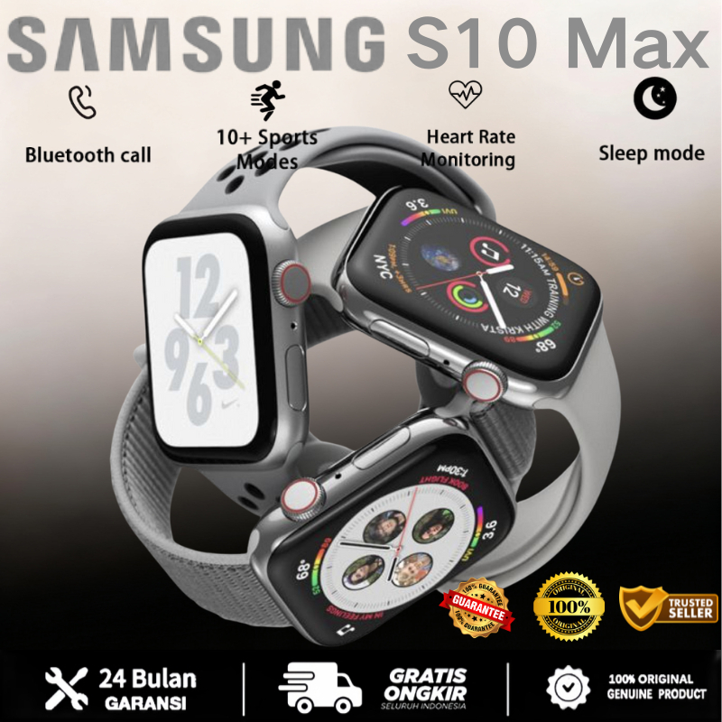 [100% ORICOD] 2025 New SamsungSmartWatch S10  Wanita pria tahan air Jam Pintar bluetooth olahraga Sm