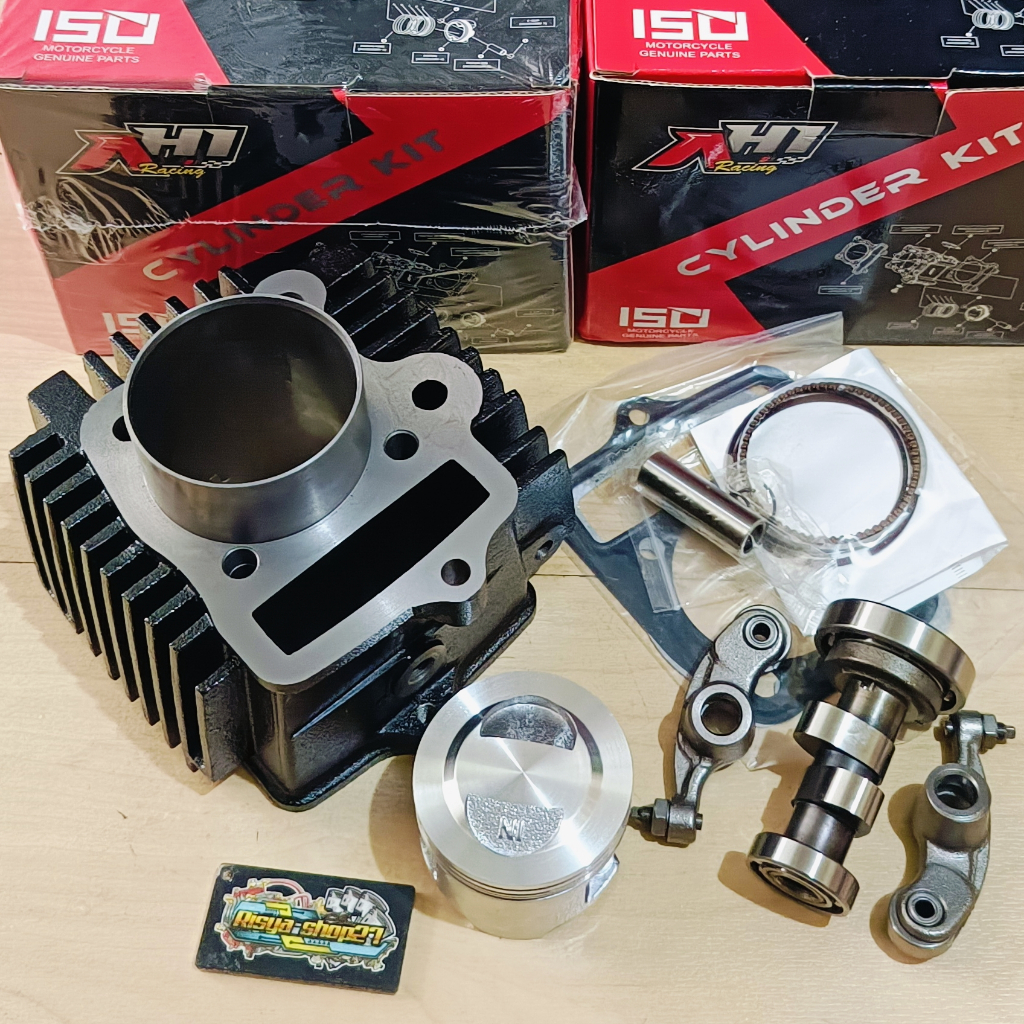 Paket Bore Up Grand Piston 53 mm Dan 55 mm Set Noken As Racing Harian Touring Herex