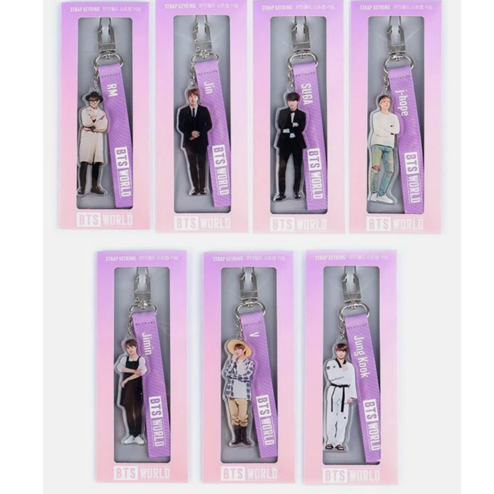 BTS WORLD OFFICIAL MD STRAP KEYRING TinyTan