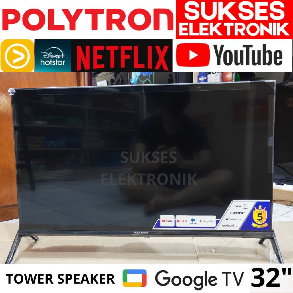 GOOGLE TV TV POLYTRON 32IN PLD-32RG9059 / SMART TV 32 IN INCH INC 32RG