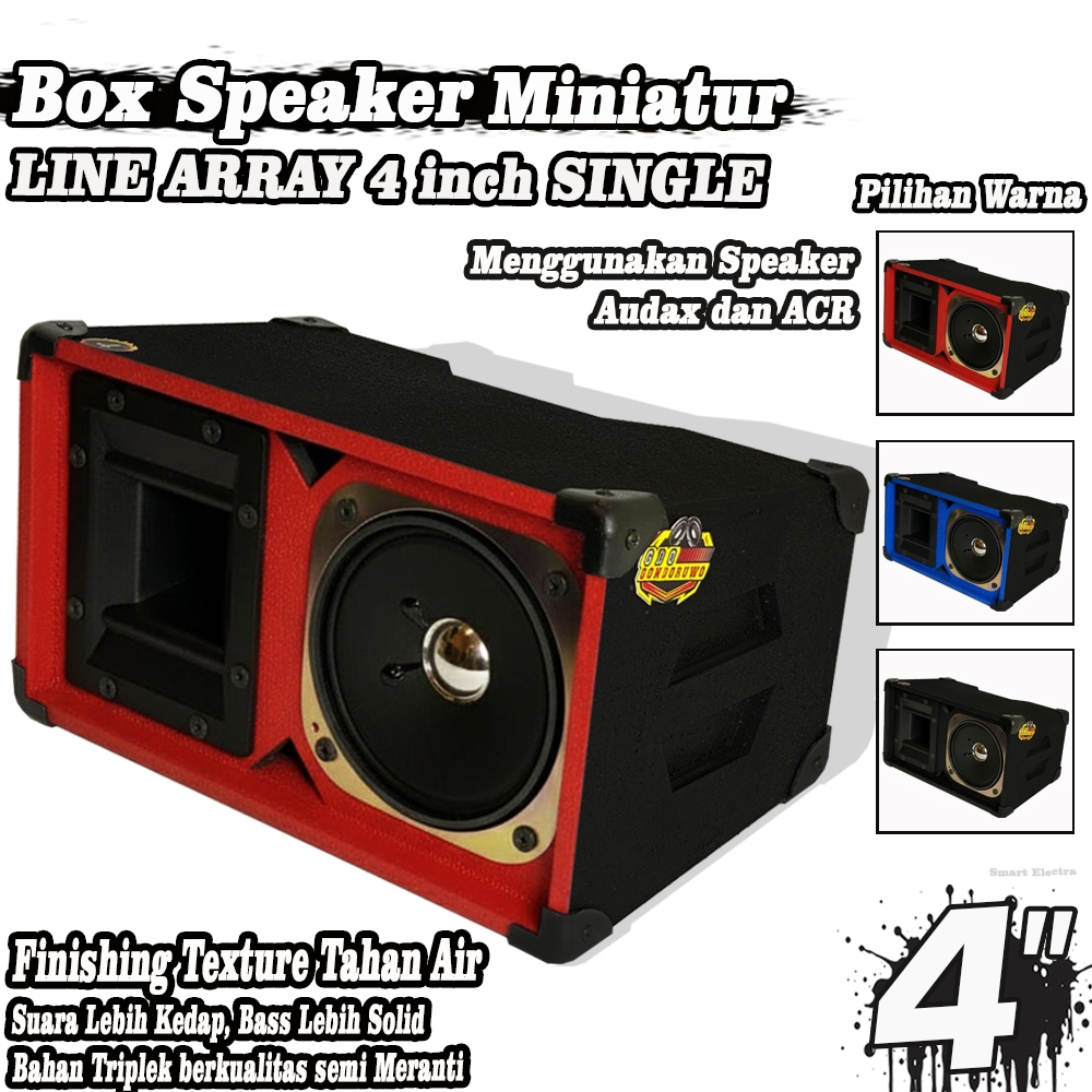 Box Speaker Miniatur Line Array 4 Inch Texture