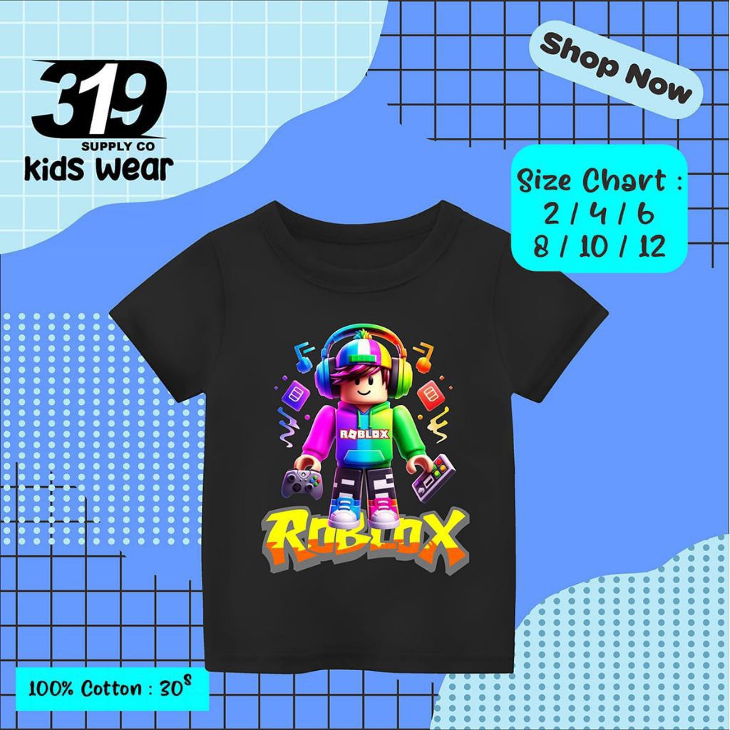kaos anak anime Roblox desain keren