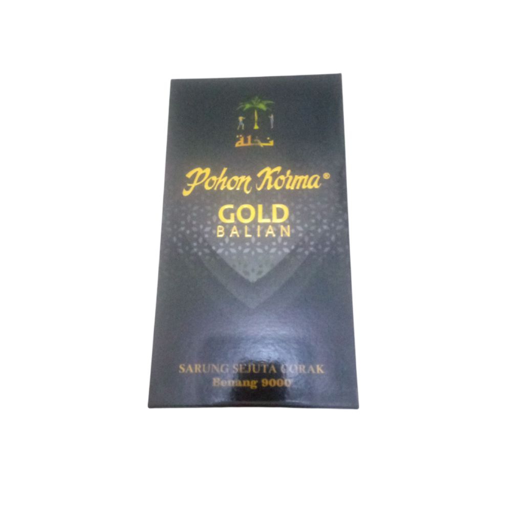 kain sarung pohon kurma gold