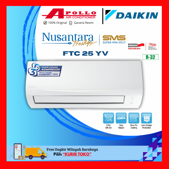 AC SPLIT  DAIKIN 1 PK FTC 25 YV