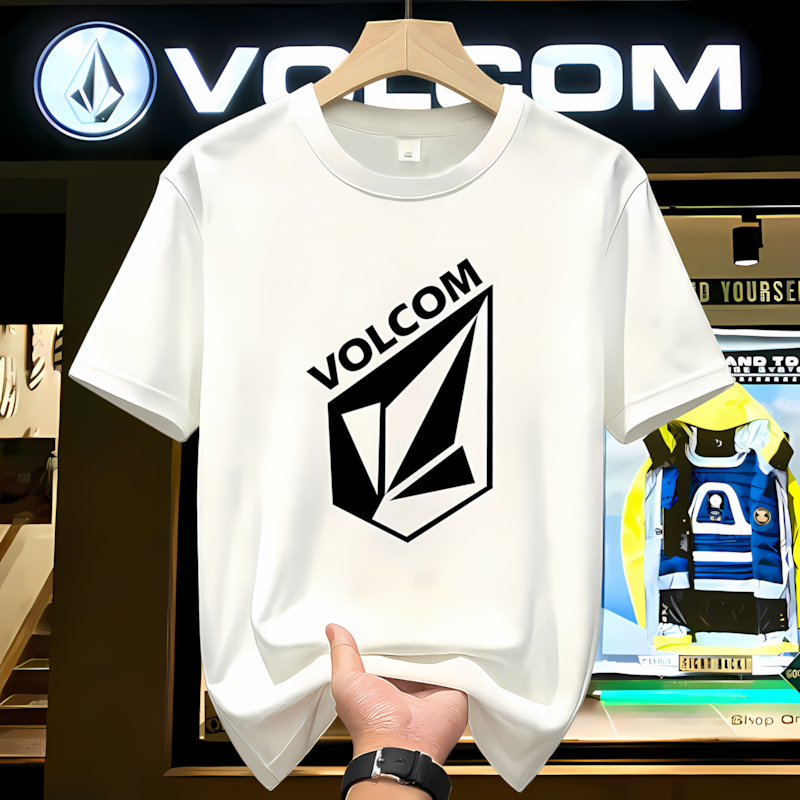 Kaos VOLCOM Original T-Shirt Pria Wanita 100% Katun Premium Desain Logo Streetwear |Nyaman, Adem & T