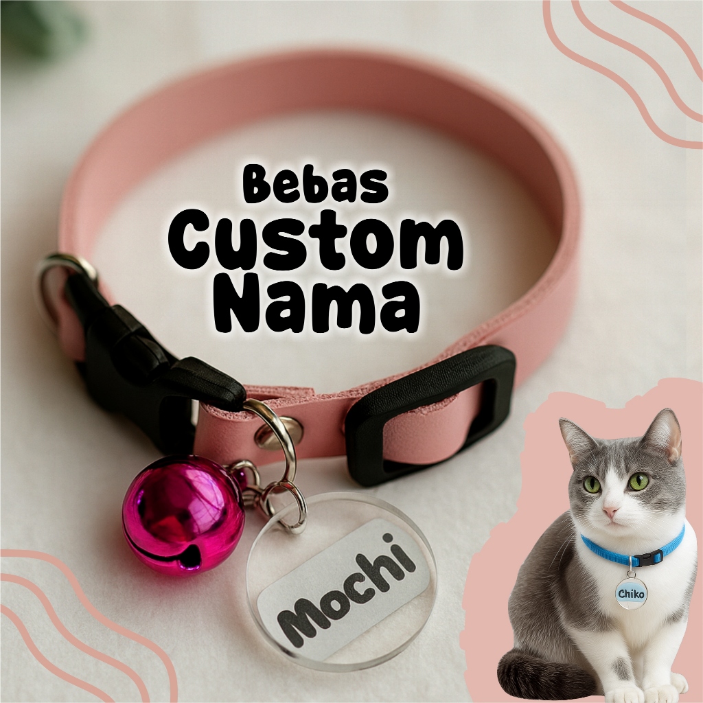 Kalung Kucing Custom - Kalung Kucing Nama