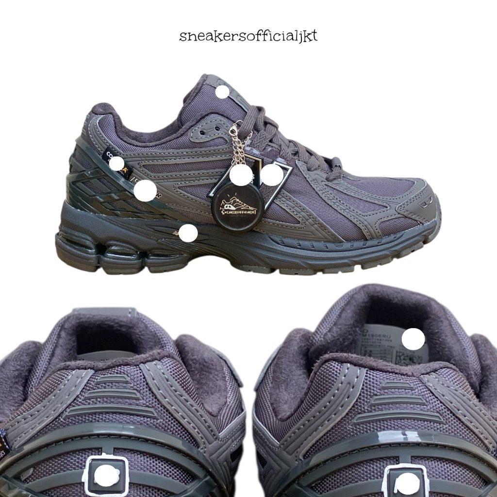 New Balance 1906R Cordura Grey Black Magnet - Sepatu Sneakers Pria Wanita NB 1906 Tech Runner  Gym J