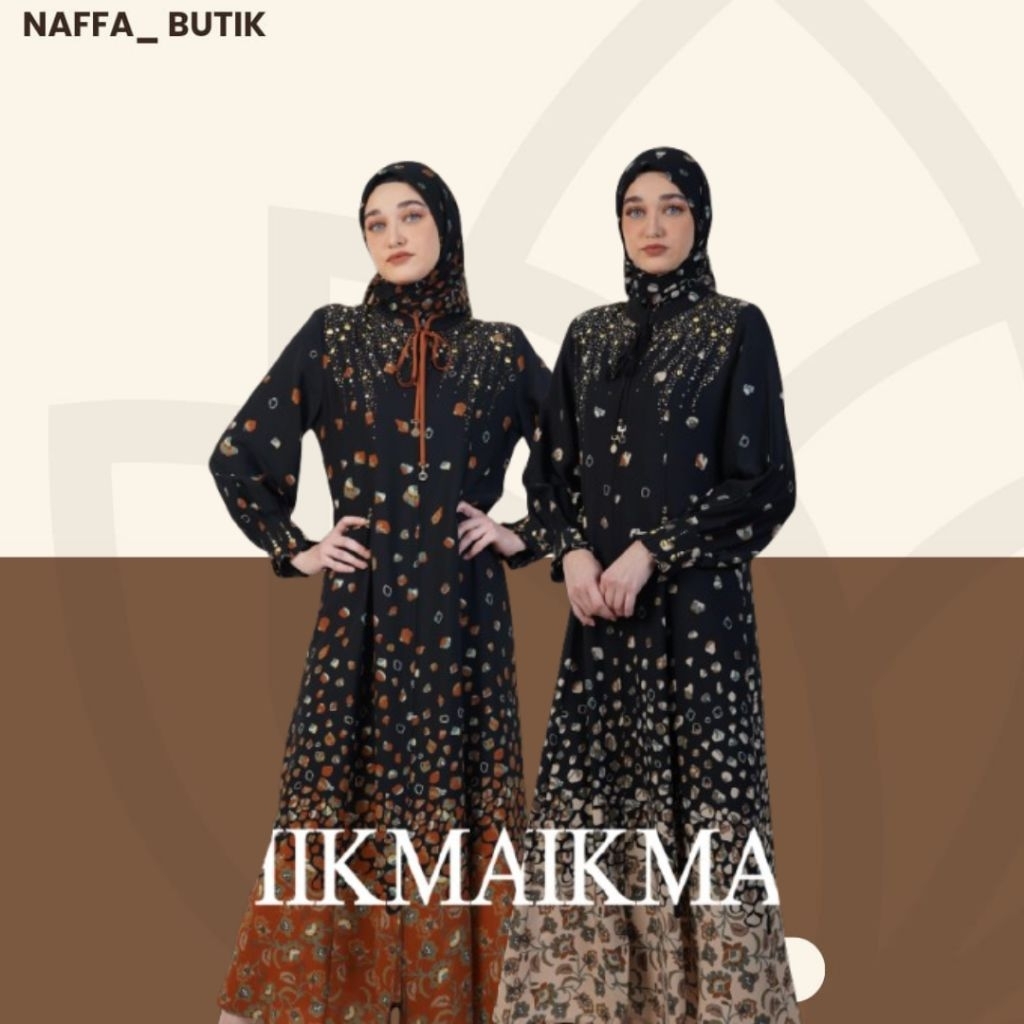 gamis abaya hikmat new arrival naffabutik