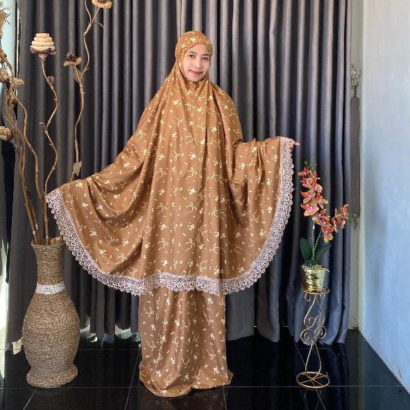 Mukena Dewasa Lebaran 2026 Rukoh Cewek Remaja Sajadah Mukeno Trafeling Jumbo Mukenah Traveling Putih