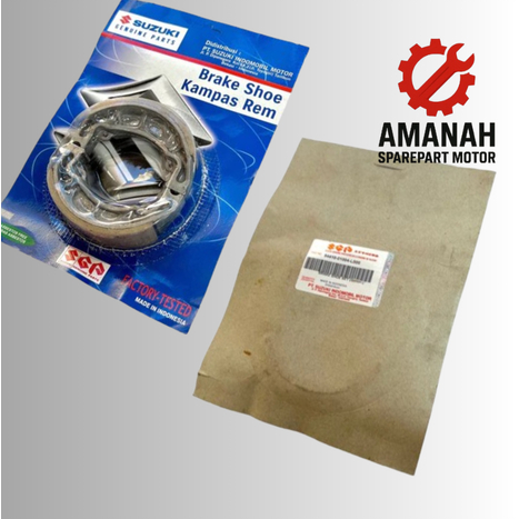 Kampas Rem Suzuki RC80 RC100 RC110 FR70 FR80 A100 Crystal Tornado Smash Shogun Original