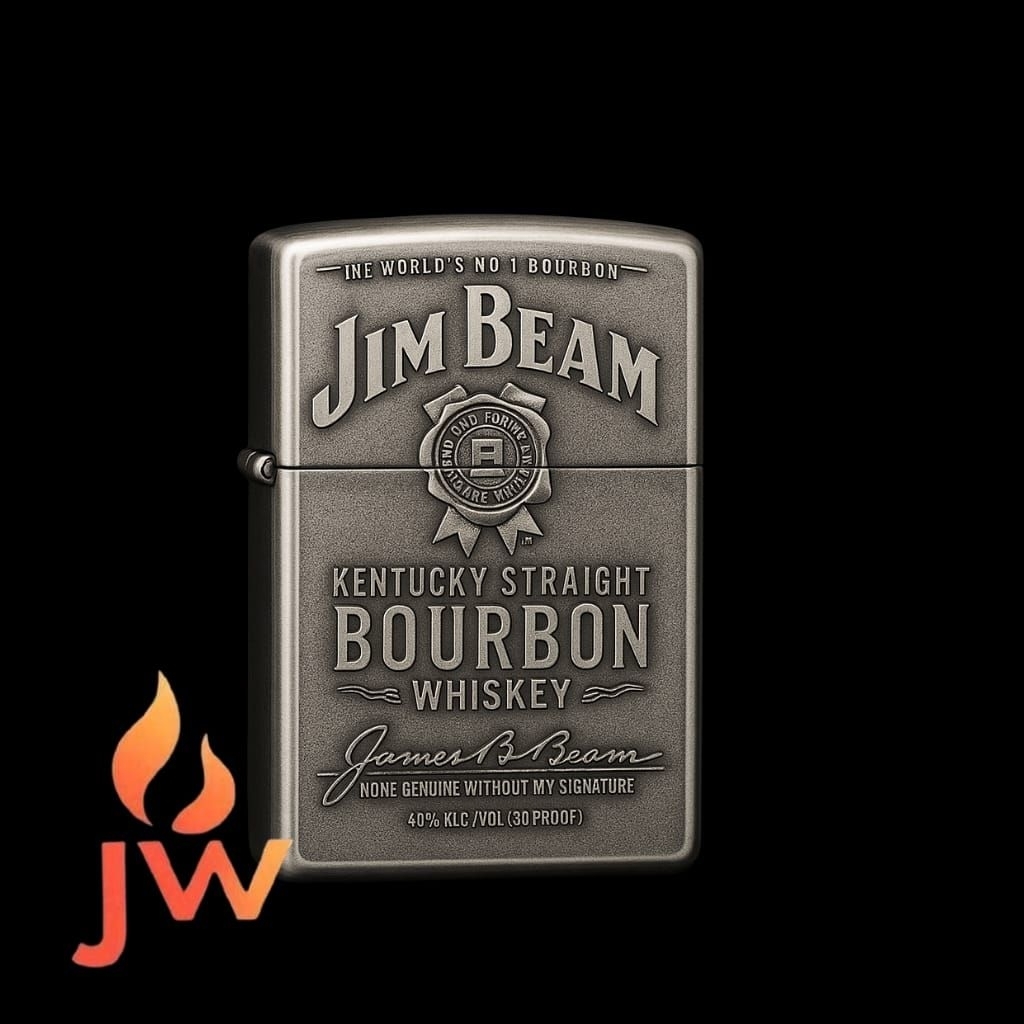 Korek Zippo Jim Beam Pewter Emblem- Premium
