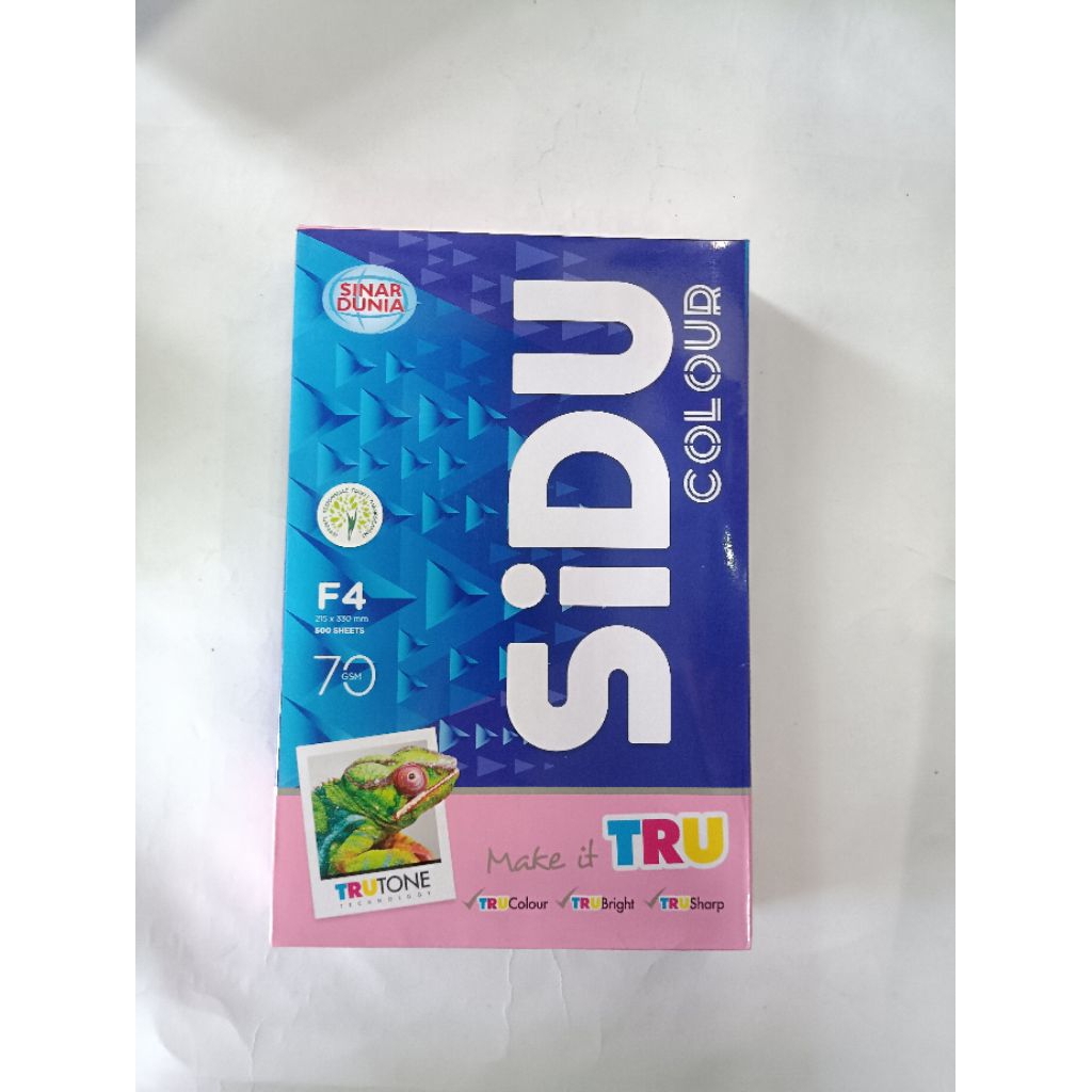 KERTAS HVS WARNA F4 70 SIDU