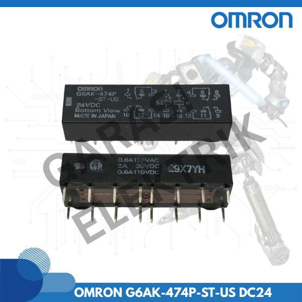 OMRON G6AK-474P-ST-US DC24 RELAY terbaru original