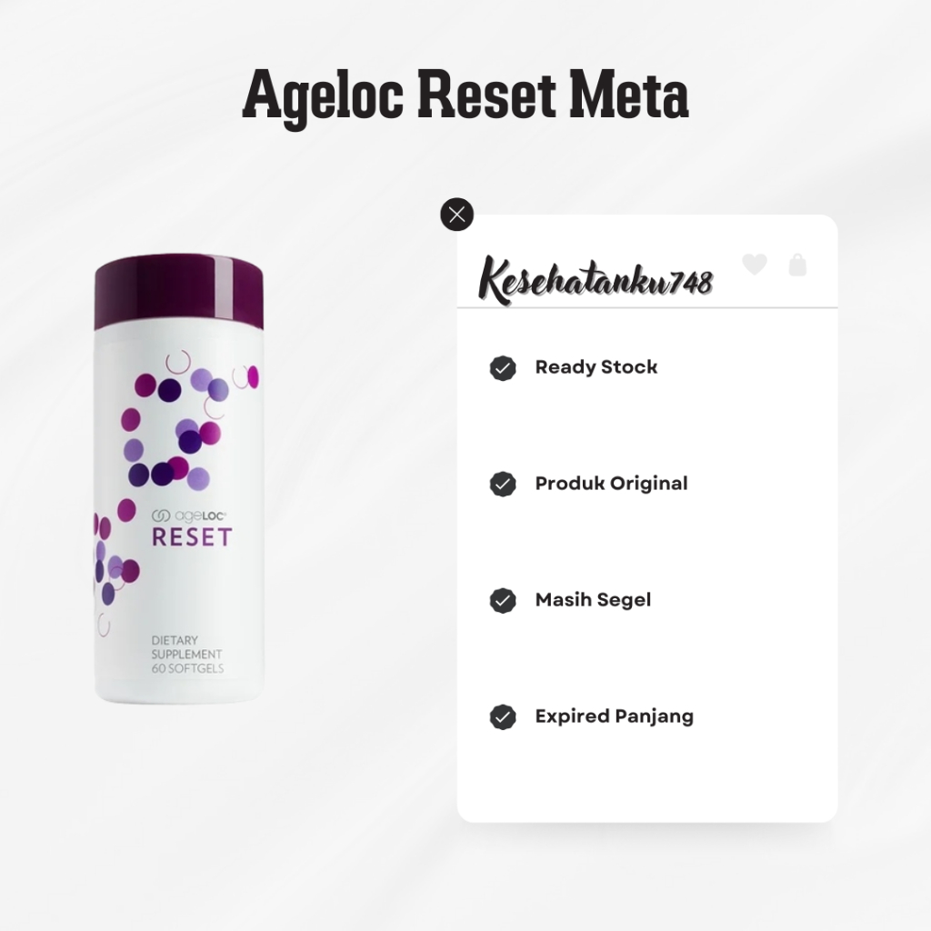 Reset Ageloc® Suplemen Metabolisme Exp 2026