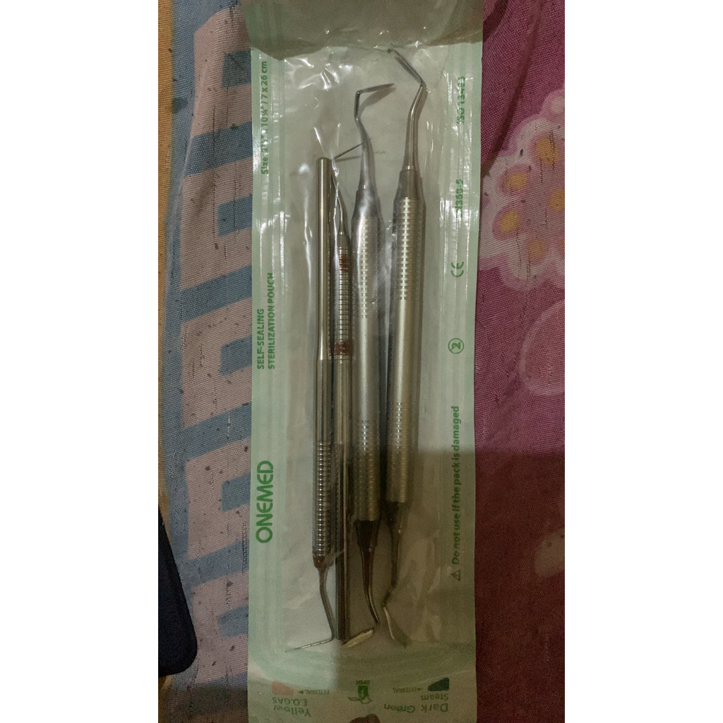 kuret, probe, pisau osung Preloved dental