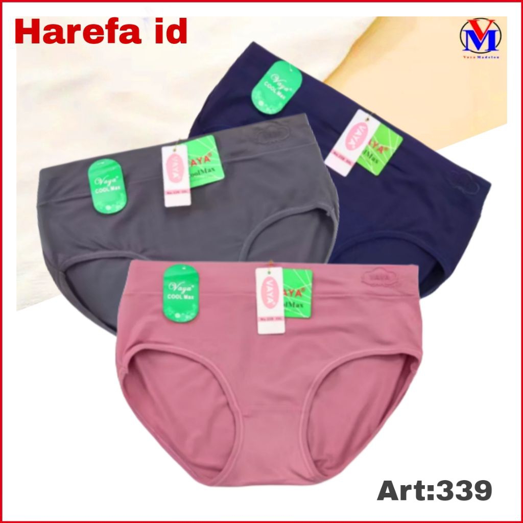6pc- cd wanita vaya 339 katun lembut nyaman di pakai - cd perempuan vaya - cd vaya 339