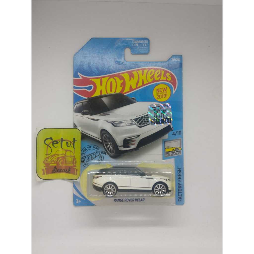HOT WHEELS HOTWHEELS EXCLUSIVE RANGE ROVER VELAR EXCLUSIVE RECOLOR FACTORY SEALED FS PUTIH WHITE RAR