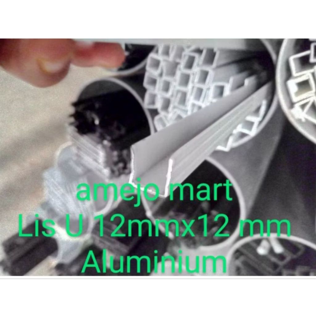 TERMURAH LIS U 12 MM ALUMINIUM 3 meter