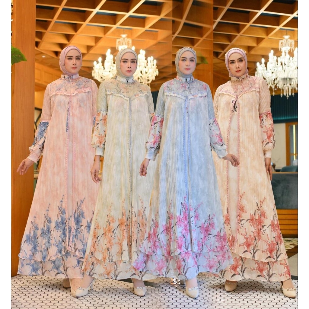 Avasya Gamis Dress Prisket Gamis payet Terbaru