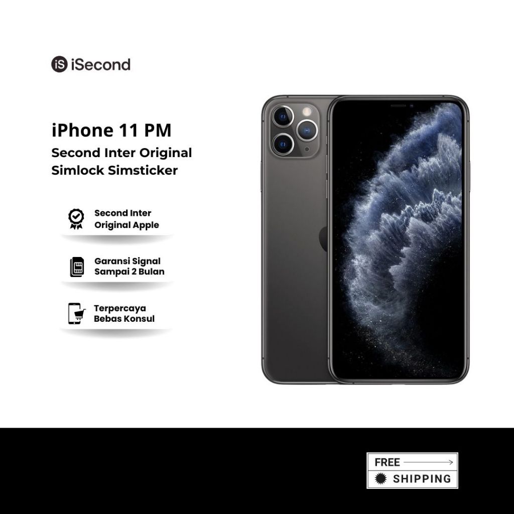 iPhone 11 Pro & 11 Pro Max Second Inter Original 64GB/256GB