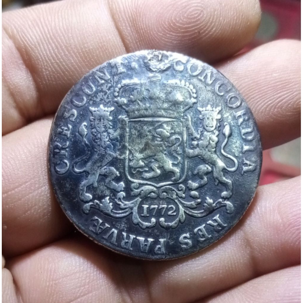 Koin Silver 1/2 Ducaton Holland 1772
