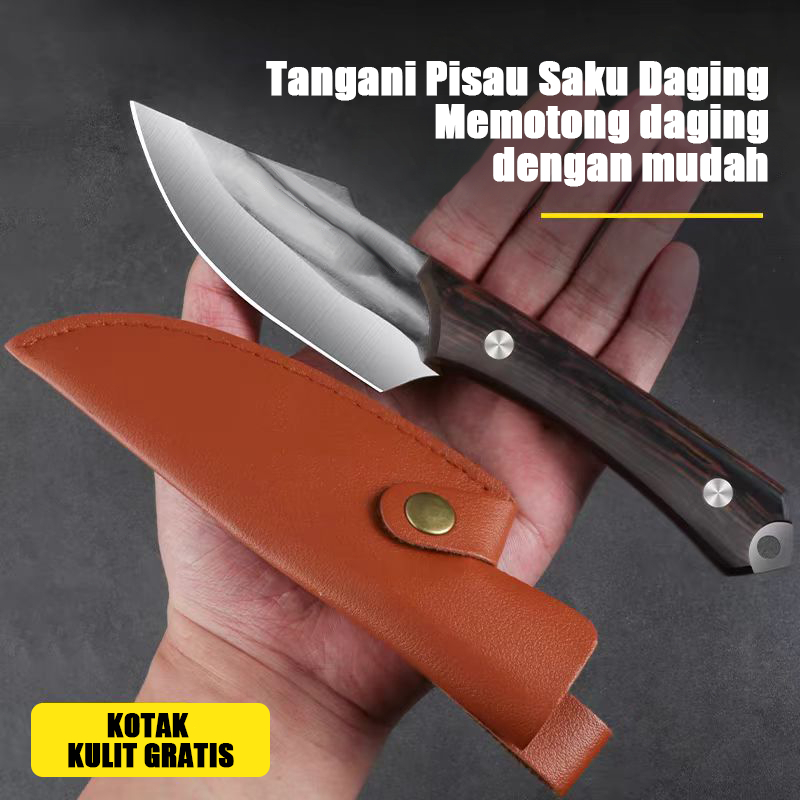 ( ORIGINAL ) Pisau Survival Pisau Tulang Daging Koki Jepang Super Serbaguna