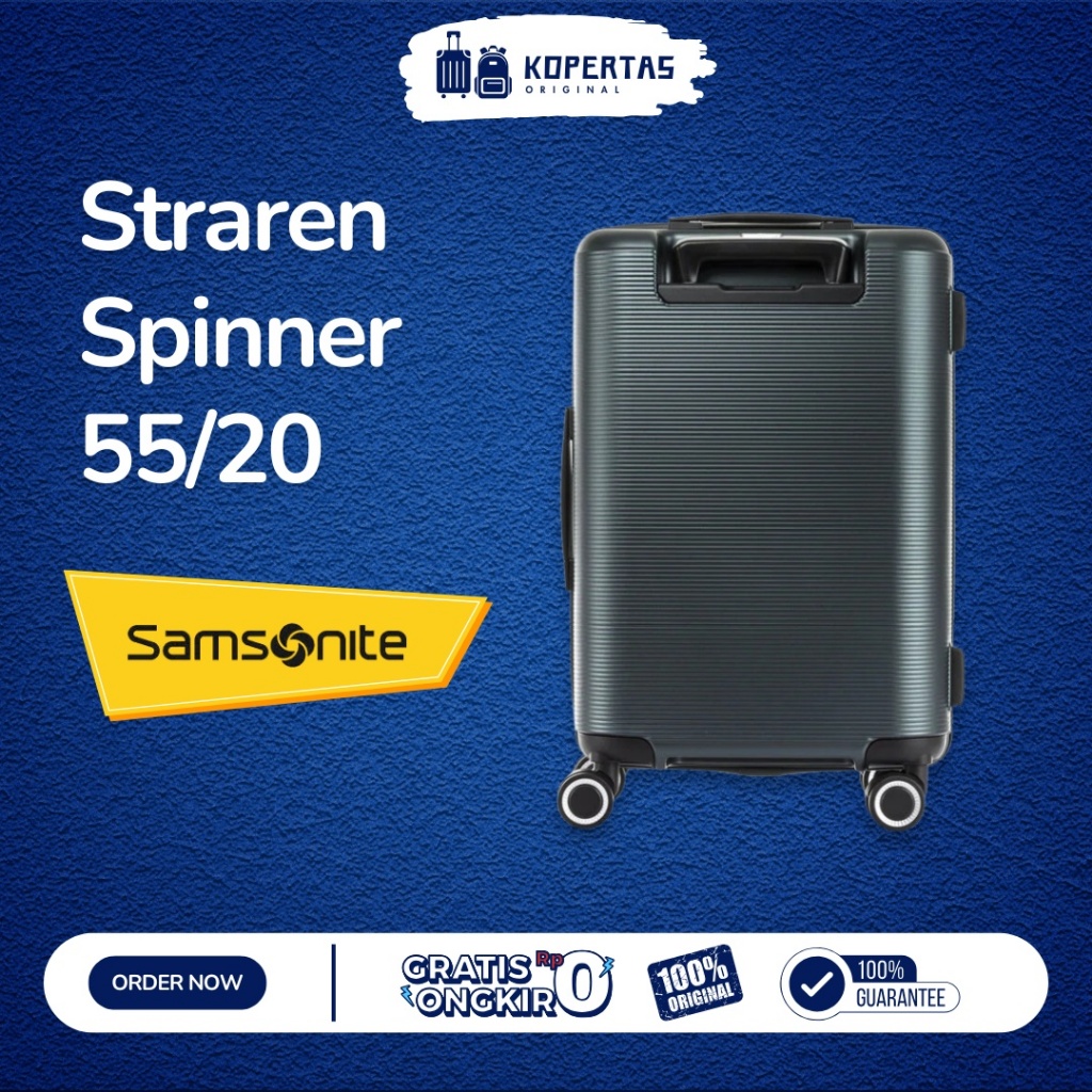 Samsonite Straren Koper Hardcase Kabin 55/20 Matte Green - 20 Inch Kabin
