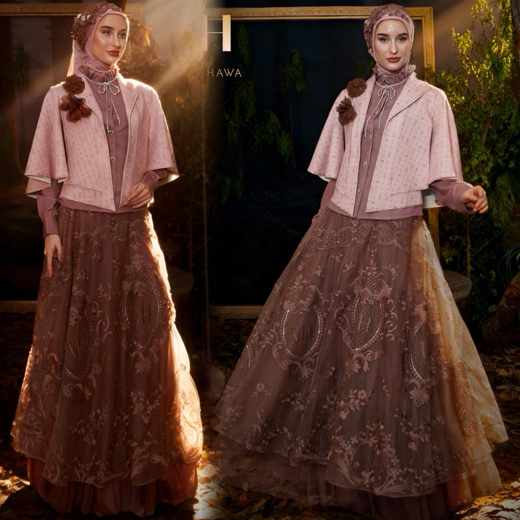 MOTIF HAWA SETELAN ROK MARCELIA SERIES SET HIJAB BY MOTIF HAWA