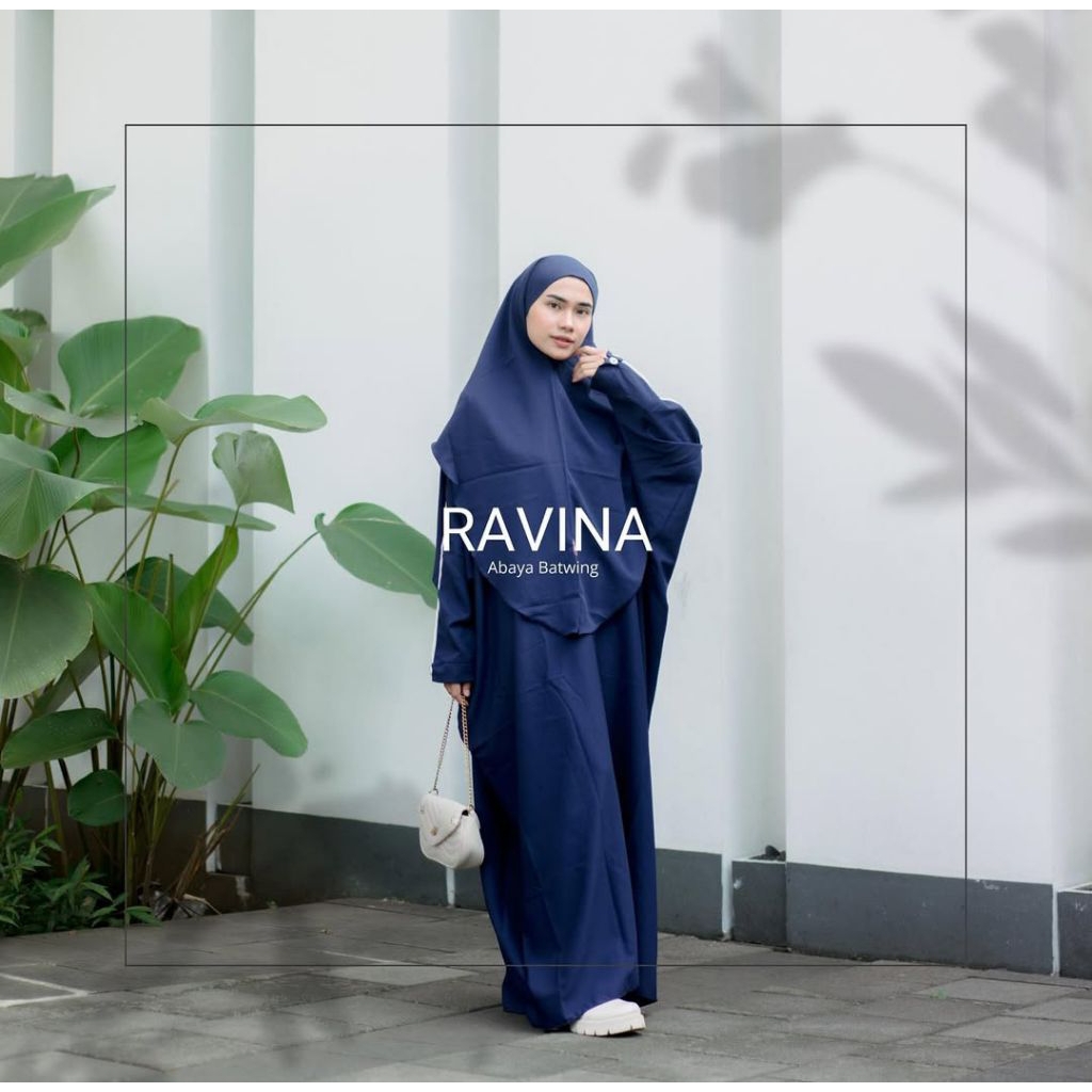 Ravina abaya batwing set hijab free cadar bandana|abaya set| abaya batwing