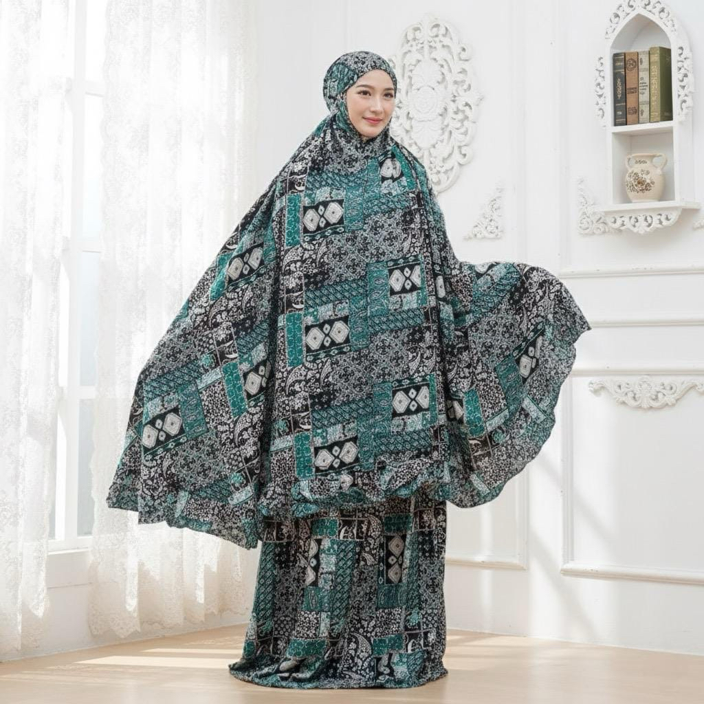 Mukena dewasa bahan adem dan jatuh by Raja kaya