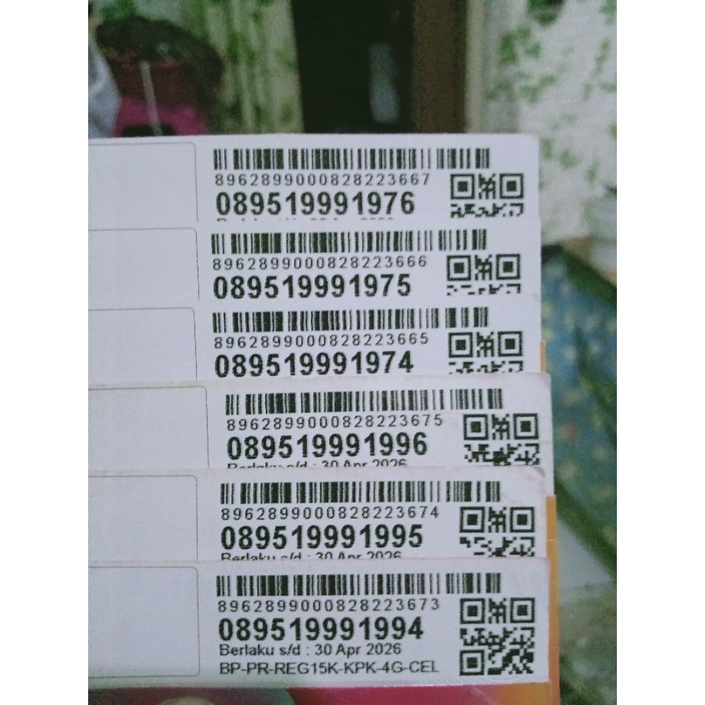 Nomor Cantik Tri seri Tahun