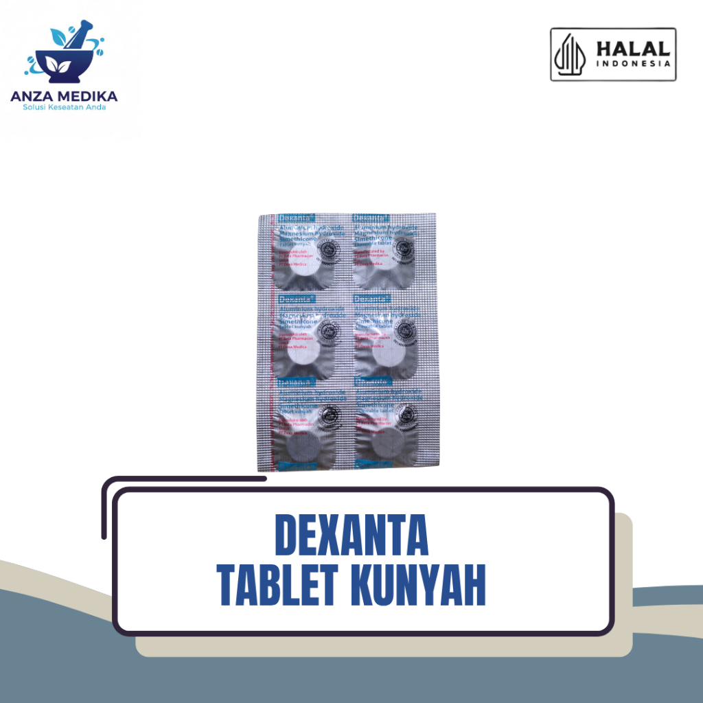 Dexanta Tablet Kunyah – Pereda Maag & Asam Lambung Praktis