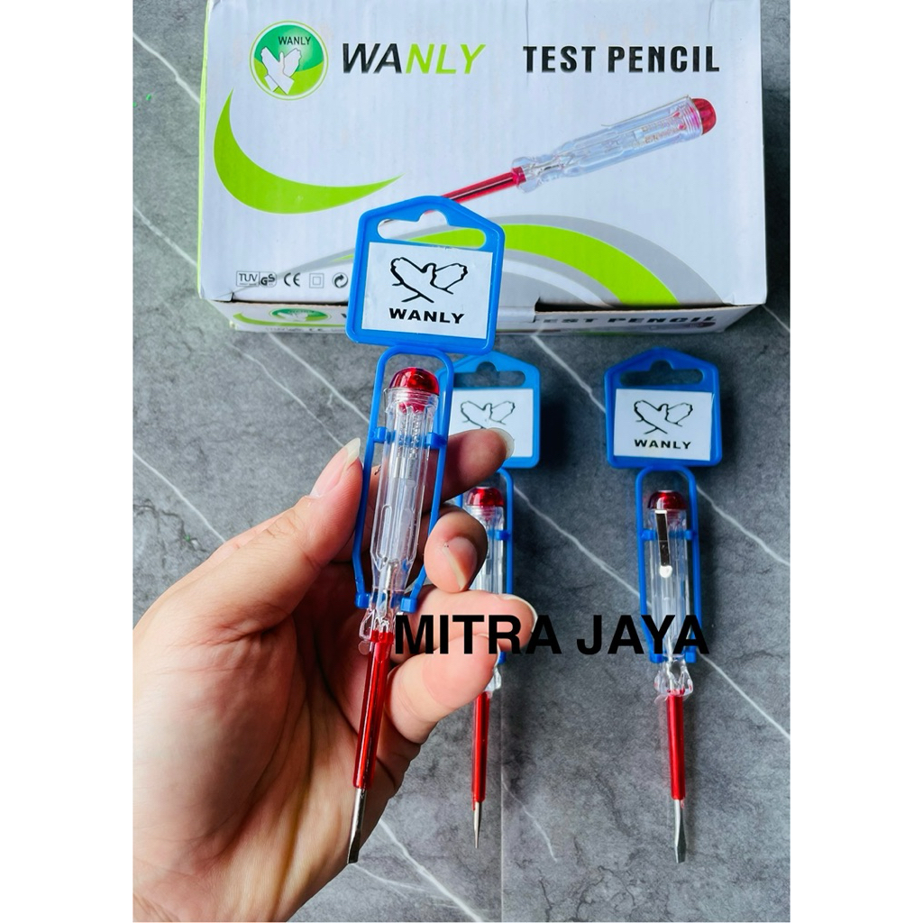 Grosir (12 pcs) Tespen Mini bolak balik Obeng Tespen Alat Tester Listrik AC +- Plus Minus Nevada