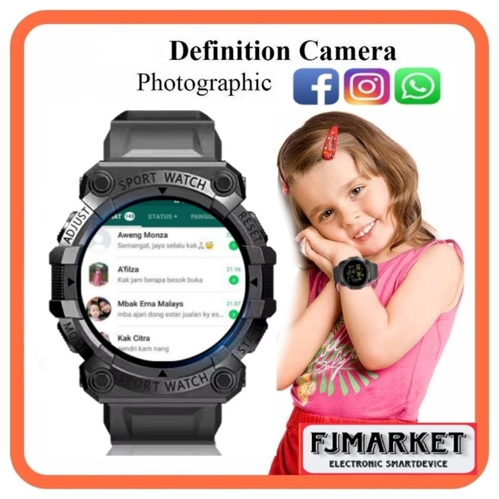 JAM HP ANAK IMOO SMARTWATCH 4G FD68 ANTI AIR  BISA WHATSAPP JAM TANGAN PINTAR Y56 TERBAIK BLUETOOTH 