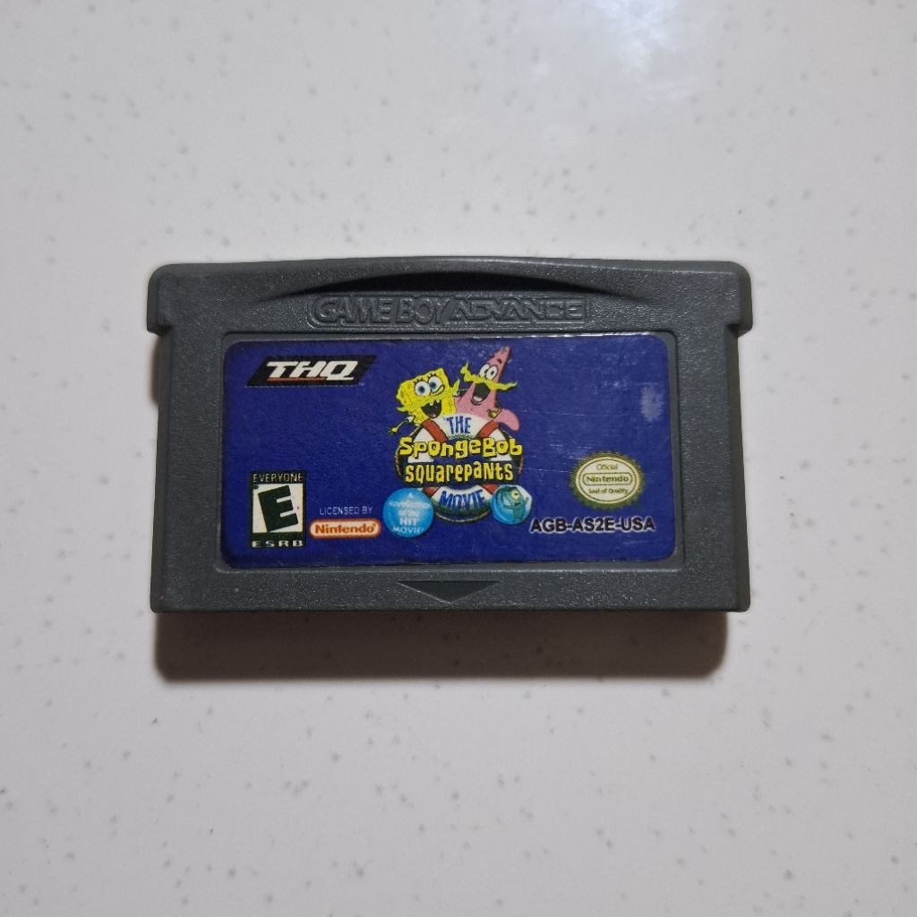 Kaset Gameboy Advance Spongebob Squarepants The Movie Second